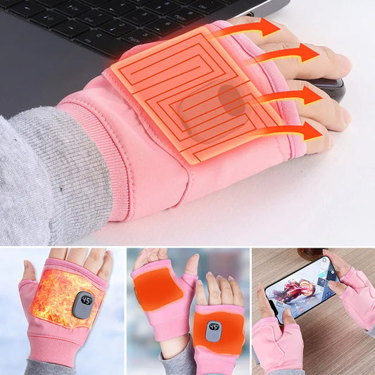 Portable Hand Warmer Gloves